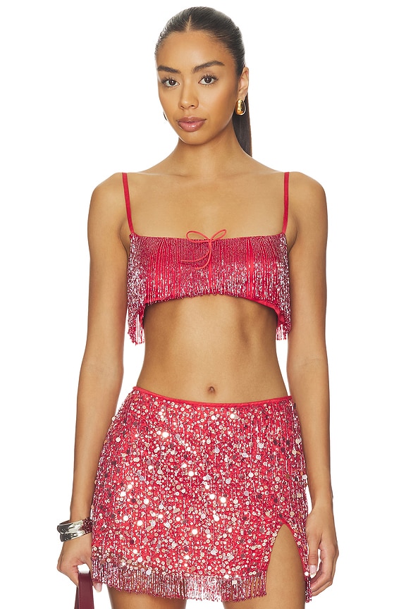 view 1 of 5 x REVOLVE Yasmin Fringe Bralette in Dusk