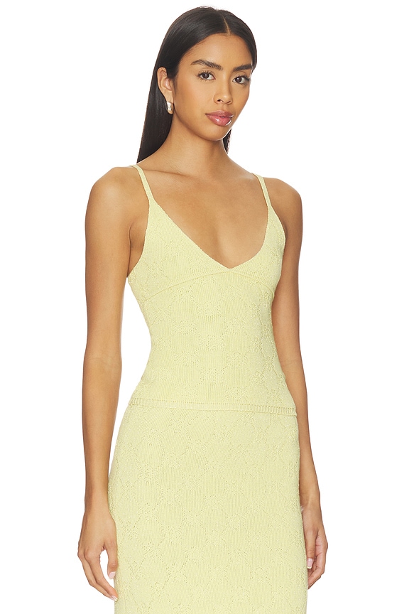 view 2 of 5 Pointelle Carolina Camisole in Lemon