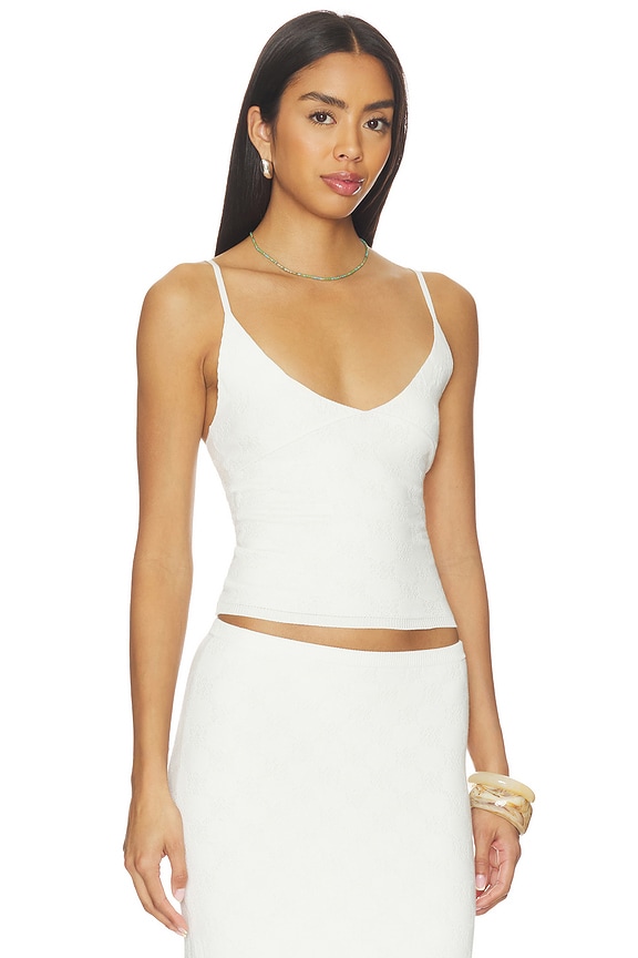 view 2 of 5 Pointelle Carolina Camisole in Salt