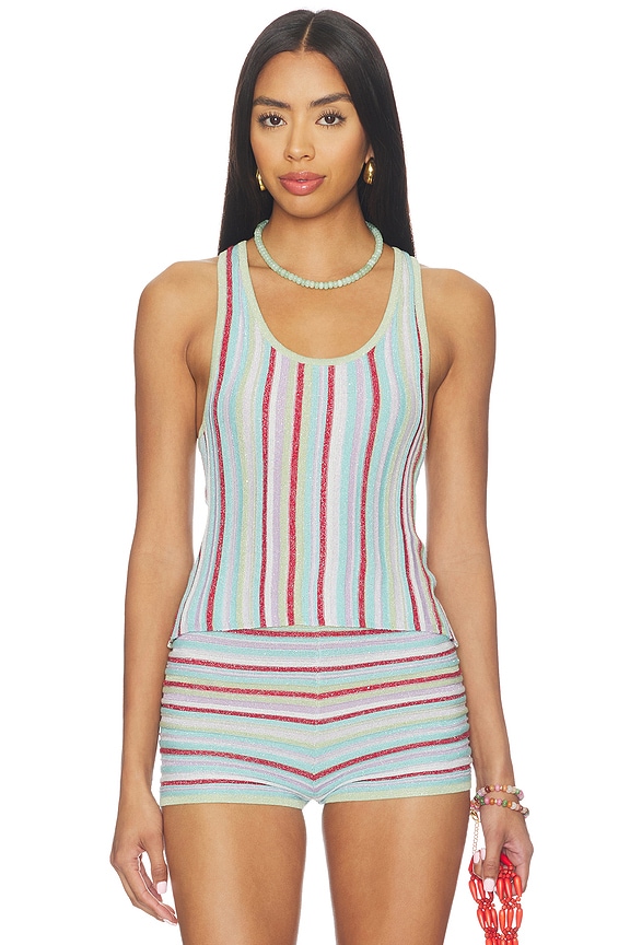 view 1 of 5 Anabell Tank in Multi Stripe