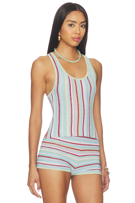 view 2 of 5 Anabell Tank in Multi Stripe
