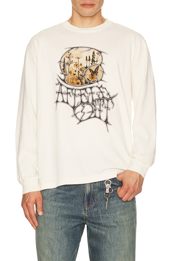 view 1 of 4 Garden Long Sleeve Tee in Off White
