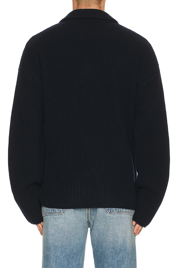 view 2 of 4 Pull Long Sleeve Polo in Dark Navy