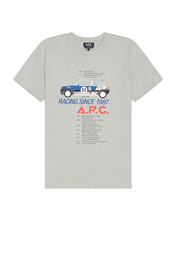 view 1 of 3 Martin T-shirt in Heathered Light Grey