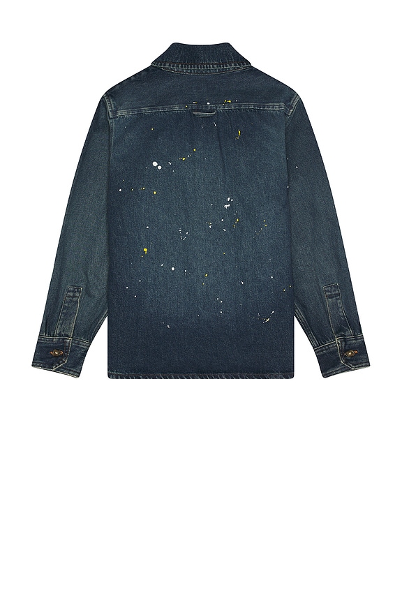view 2 of 3 Surchemise Basile Denim Long Sleeve Shirt in Washed Indigo