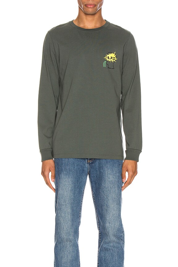 view 2 of 5 X BRAIN DEAD MOLLY 티셔츠 in Vert Grise