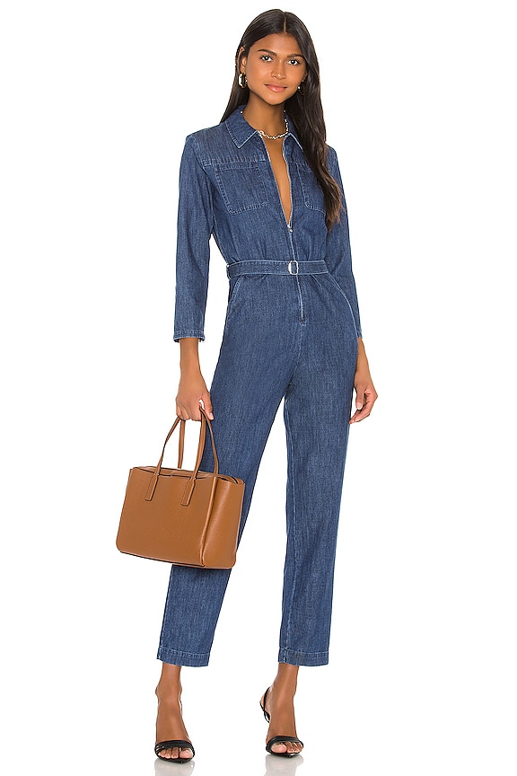 A.P.C. Combi Truck Jumpsuit in Indigo | REVOLVE