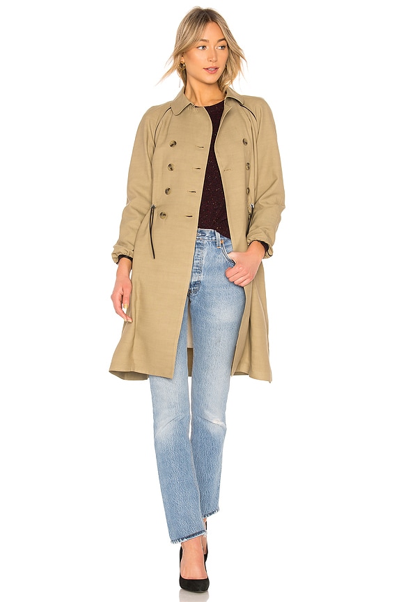view 1 of 3 Jackie Trench in Beige Fonce