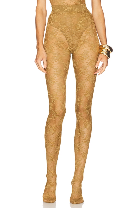 view 2 of 5 Lace Stocking in Khaki