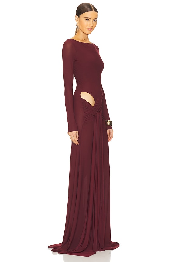 view 2 of 3 VESTIDO in Burgundy