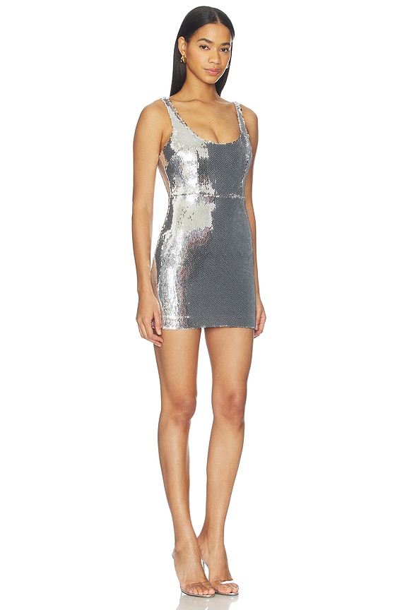 view 2 of 4 Singlet Mini Dress in Silver