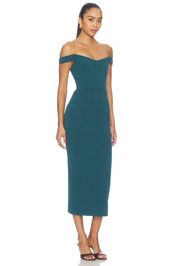 view 2 of 3 Off Shoulder Dress in Teal