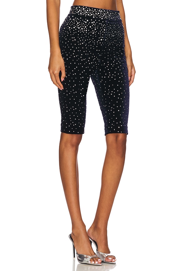 view 2 of 6 Crystal Velvet Short in Midnight