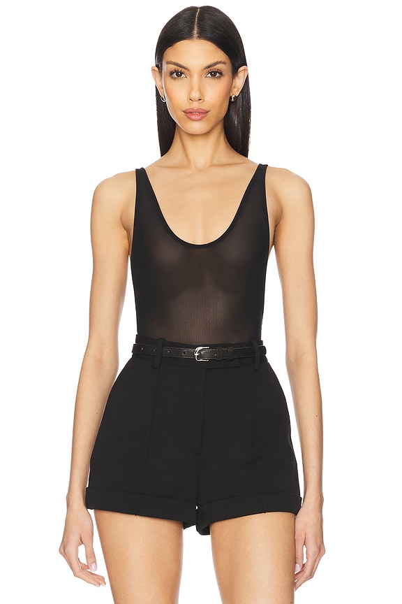 view 1 of 5 Power Mesh Bodysuit in Black