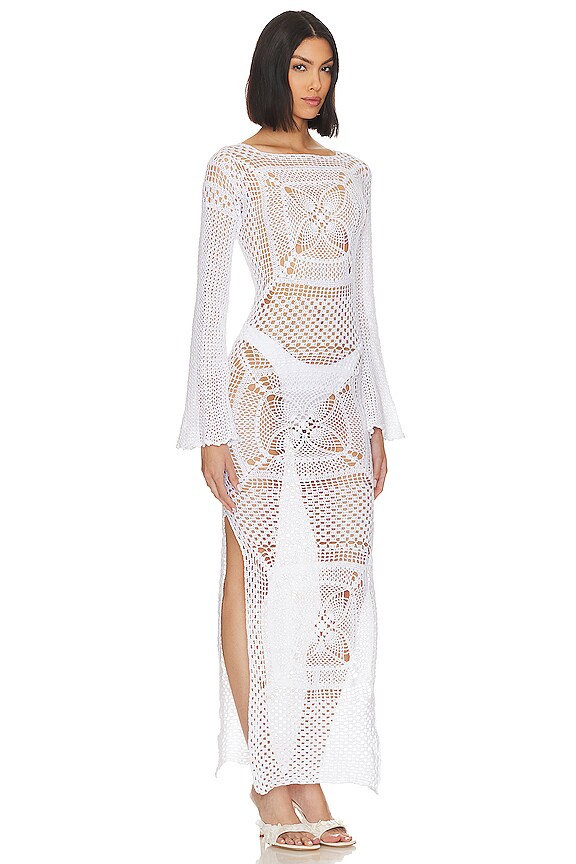 view 2 of 3 Lucy Dress in White