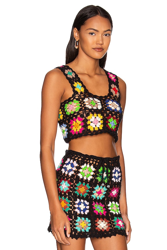 view 2 of 4 Love Square Cropped in Multicolor