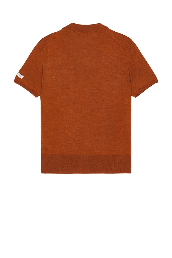 view 2 of 4 Maurice Polo Knit Cardigan in Tangerine