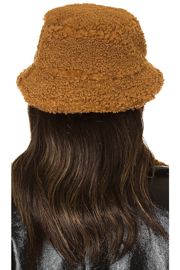 view 2 of 3 Amara Faux Fur Hat in Camel