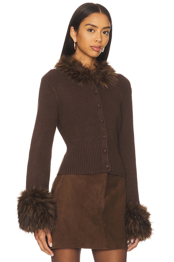 view 2 of 4 GILET ROSA in Dark Brown