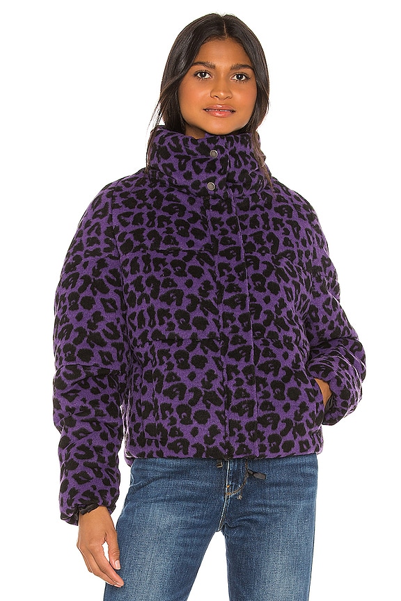 view 2 of 5 Paula Puffer Jacket in Violet Leopard