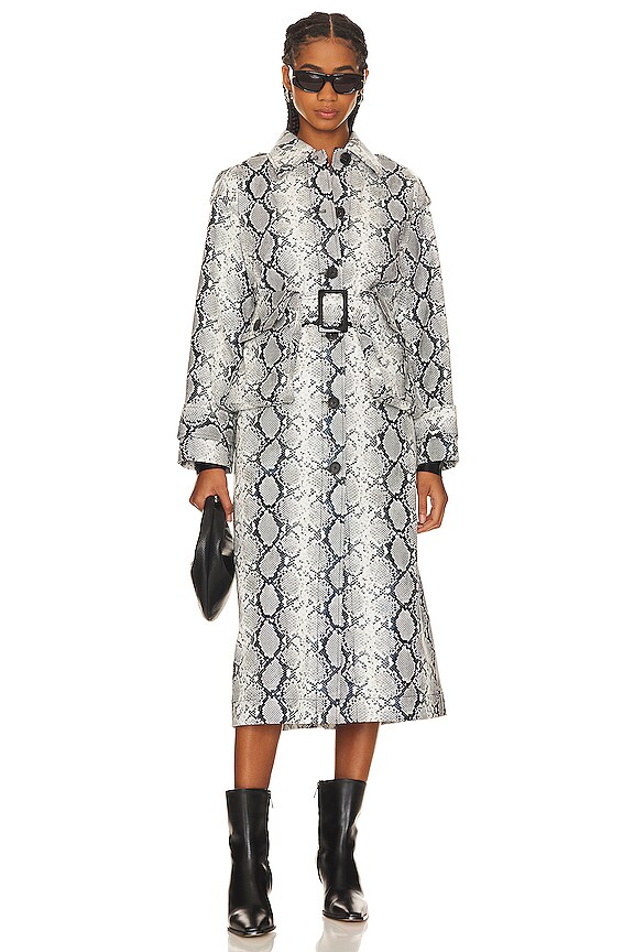 view 2 of 4 INGRID 코트 in White Python