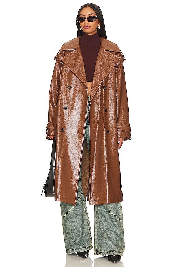 view 2 of 4 Isa Crinkle Coat in Camel