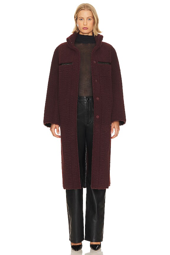 view 2 of 5 ABRIGO REVERSIBLE TILLY in Noir & Burgundy