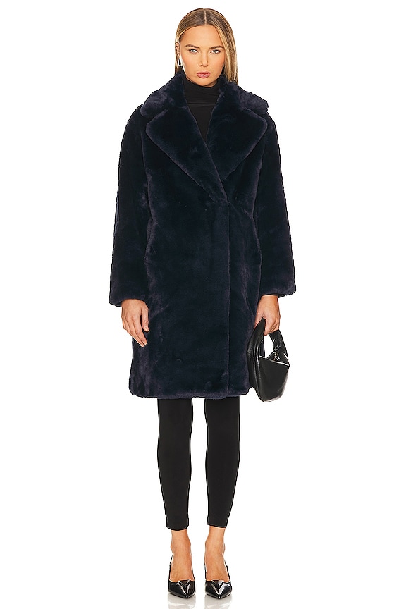 view 2 of 4 x Mansur Gavriel Collaboration Stella Faux Fur in Blackberry