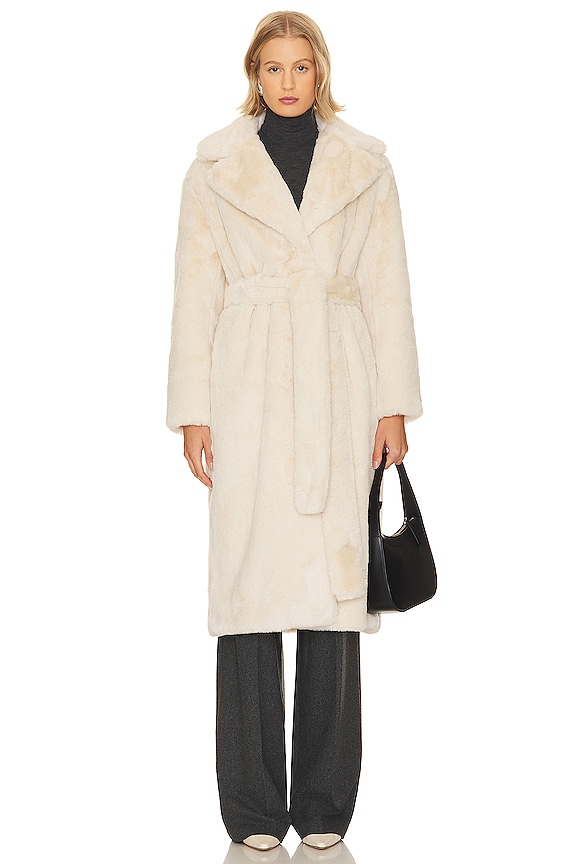 view 2 of 4 MONA 식물성 모피 코트 in Oat