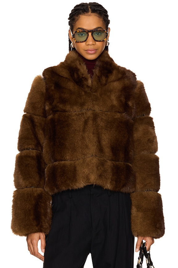 view 2 of 5 Sai Mink Short Coat in Mink