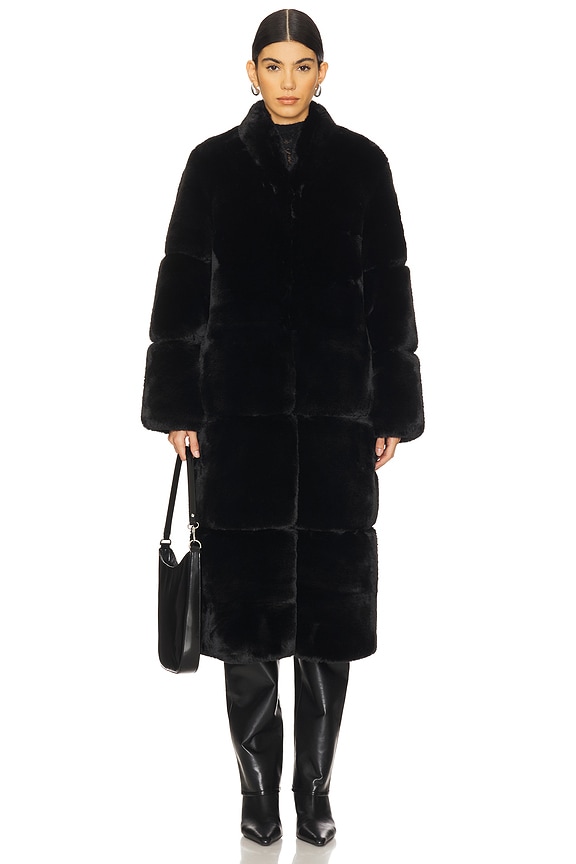 view 2 of 4 Sylke Long Coat in Noir