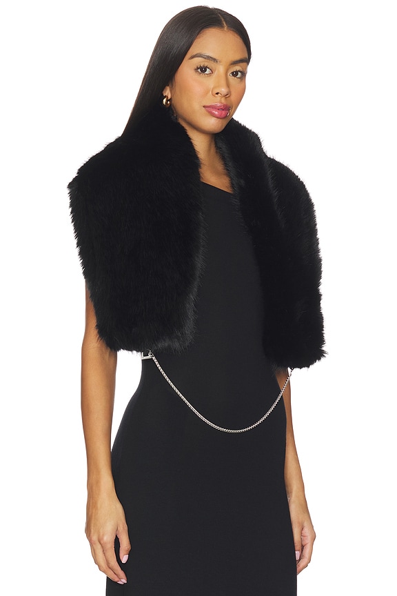 view 2 of 4 Dakota Sable Shawl in Noir