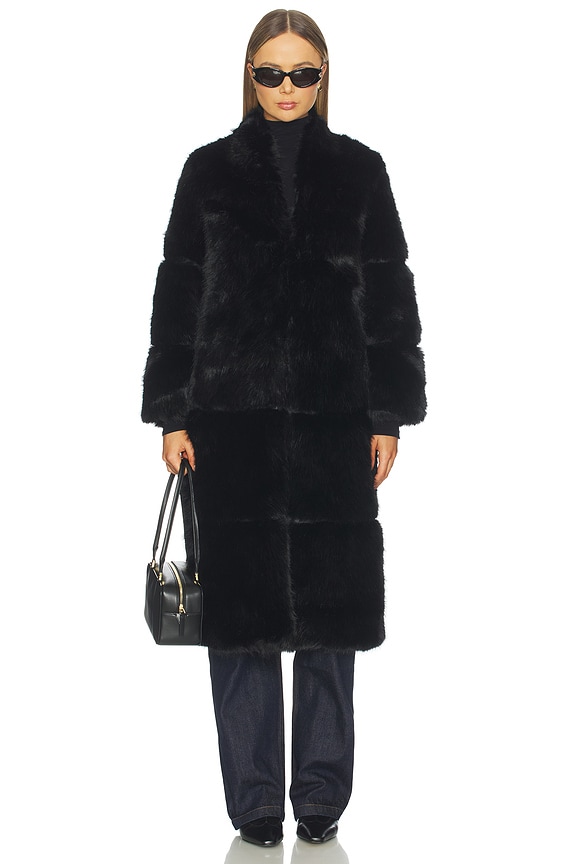 view 2 of 4 MANTEAU SYLKE in Noir