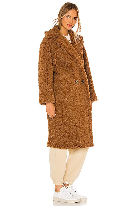 view 2 of 3 Daryna Faux Fur Coat in Camel