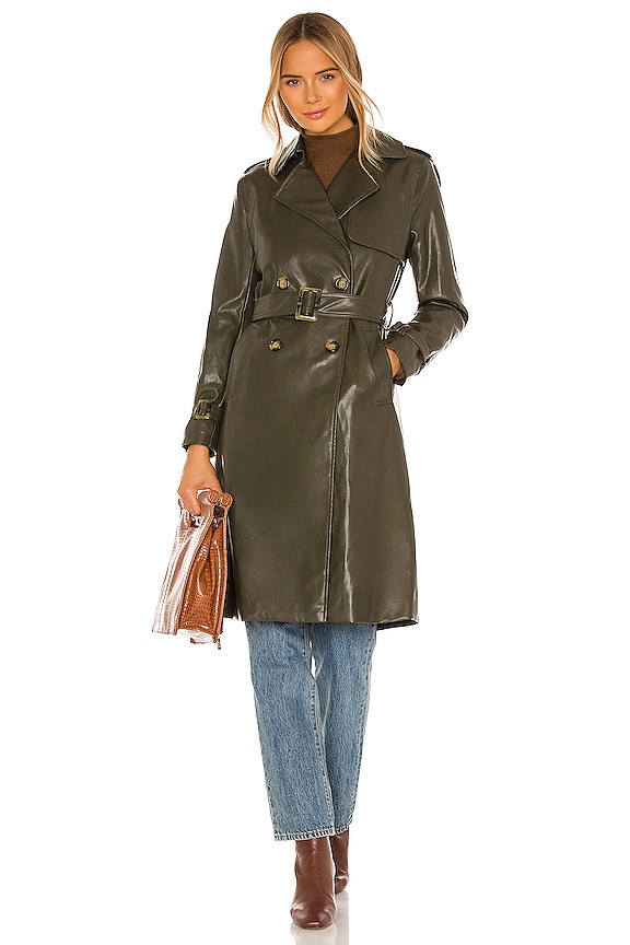 view 2 of 4 Lucia Coat in Hunter Green