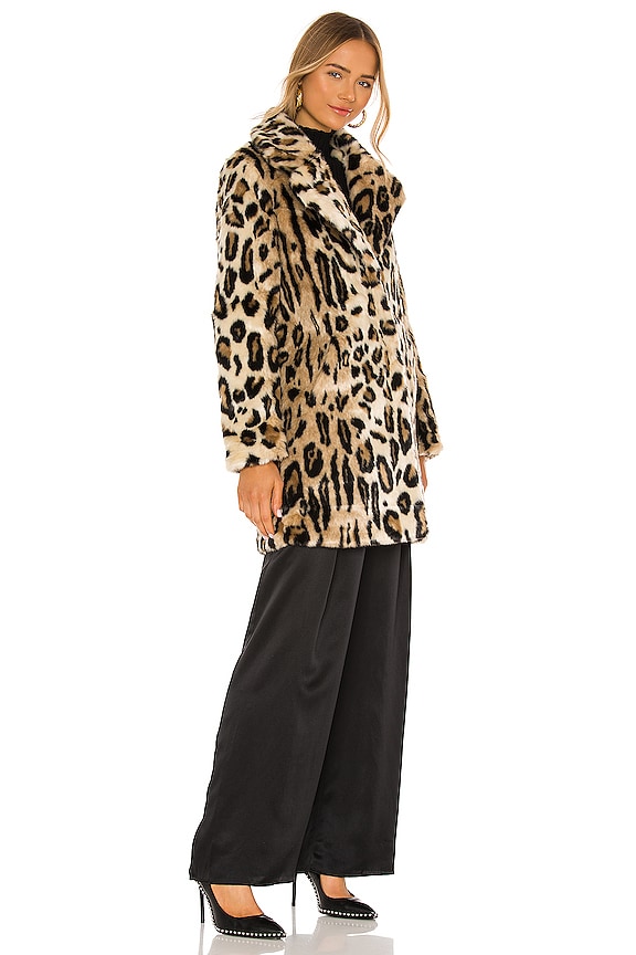 view 2 of 3 Lana Faux Fur Jacket in Leopard