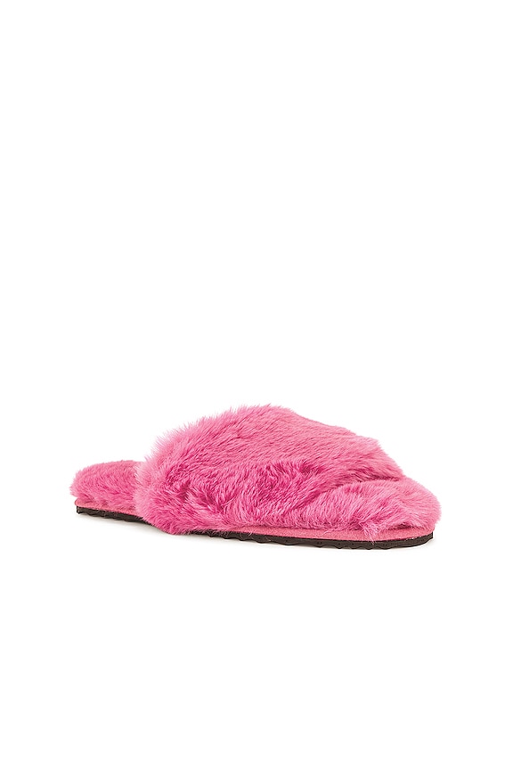 view 2 of 5 Diana Faux Fur Slipper in Sugar Pink
