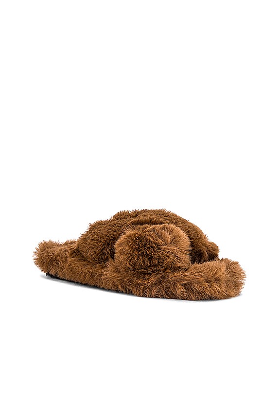 view 2 of 5 Biba Faux Fur Slipper in Camel