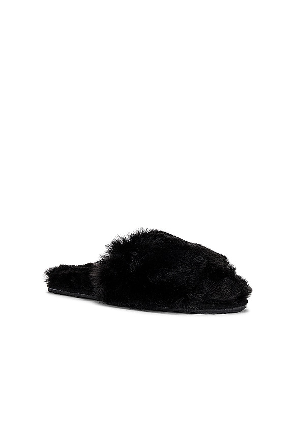 view 2 of 5 Diana Faux Fur Slipper in Noir