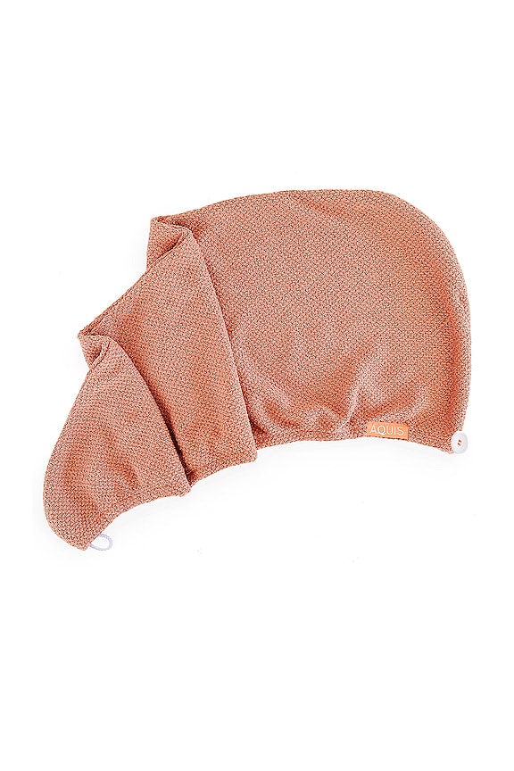 view 1 of 2 CopperSure Rapid Dry Hair Wrap in Terracotta