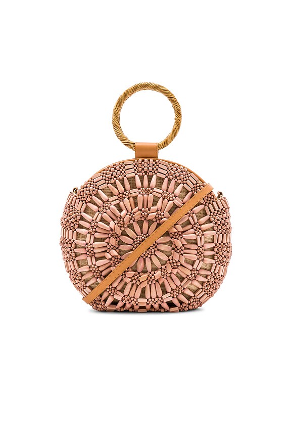view 1 of 5 Sunburst Round Tote in Blush