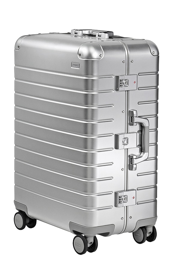 view 2 of 3 VALISE ALUMINUM MEDIUM CHECKED in Silver