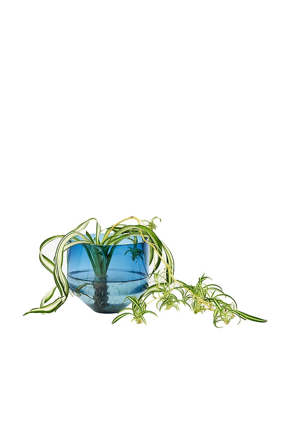 view 2 of 3 Model Three Planter in Blue