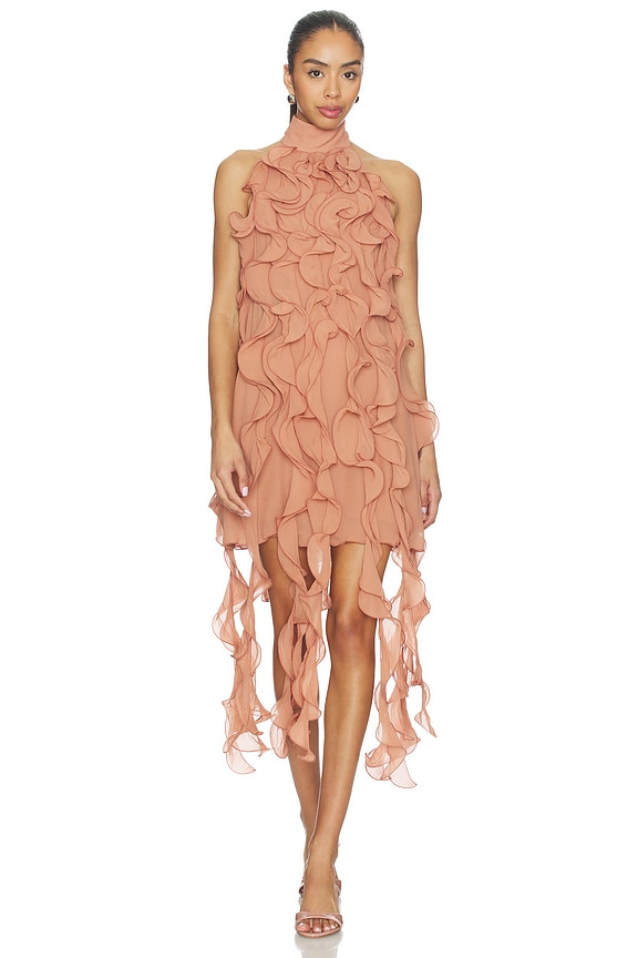view 1 of 3 Gaby Ruffle Dress in Cookie