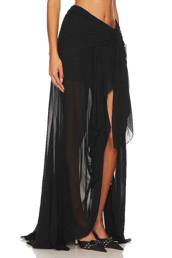 view 2 of 4 MEL 롱 스커트 in Black