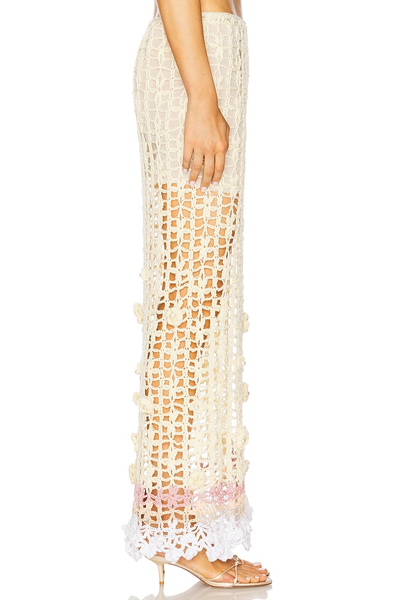 view 2 of 6 Handmade Crochet Skirt in Multicolor