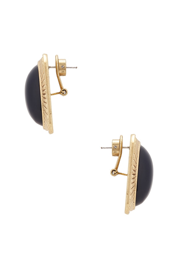 view 2 of 2 PENDIENTES in Antique Gold