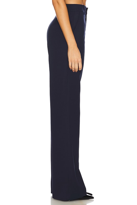 view 2 of 6 Chain Plate Straight Leg Trouser in Midnight Blue