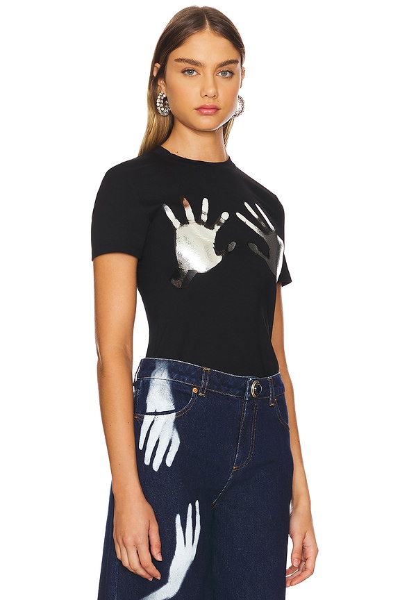 view 2 of 4 Handprint T-Shirt in Black
