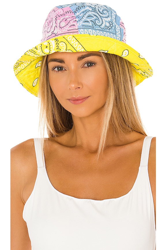 view 2 of 4 Bandana Bob Bucket Hat in Mix Blue